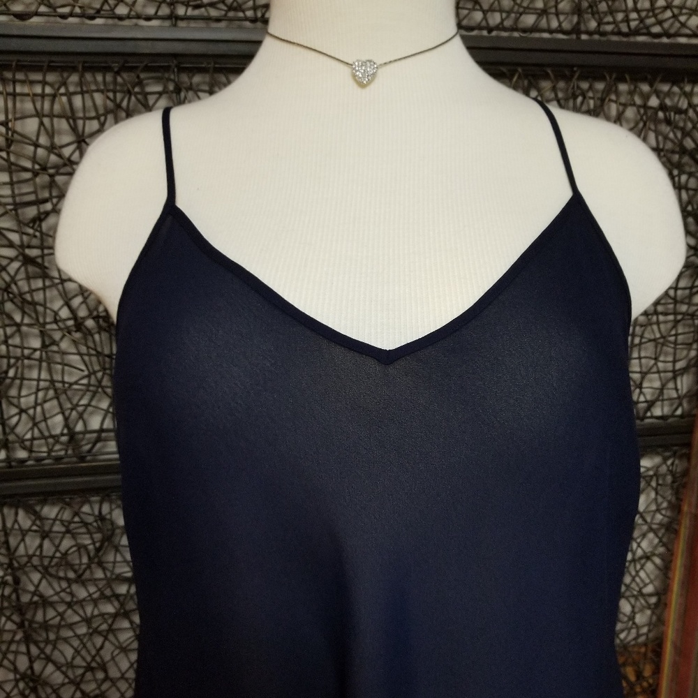 Navy blue Lauren camisole for the plus & pretty